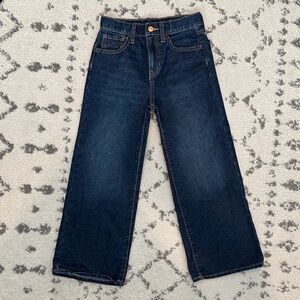 Old Navy Dark Blue Baggy Wide Leg Girls Jeans